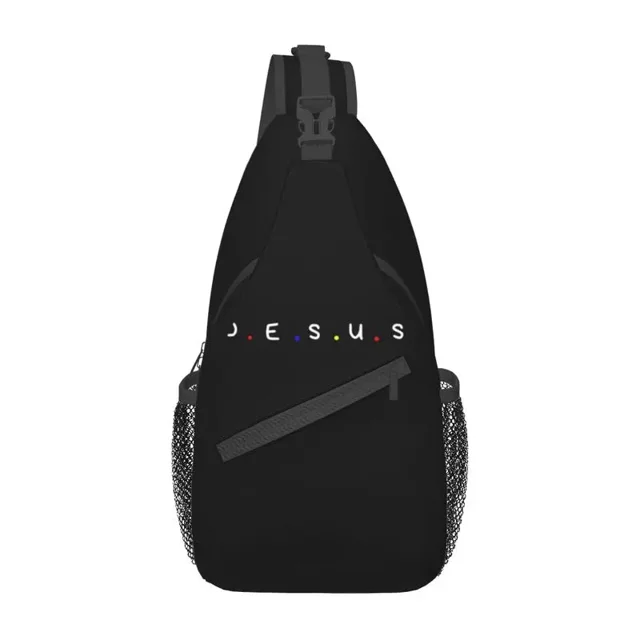 God Preacher Jesus Believer Crossbody Sling Backpack Men Christianity Religious Faith Shoulder
