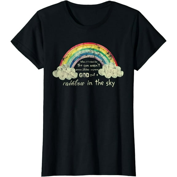 God Put A Rainbow In The Sky Christian T-Shirt