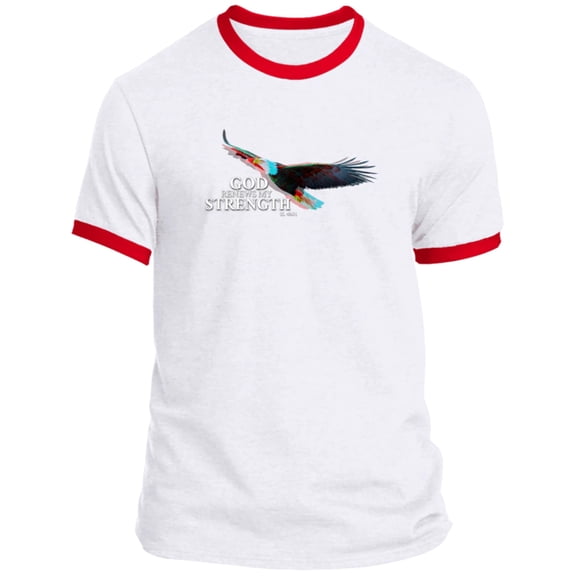 God Renews My Strength Men’s Ringer Tee