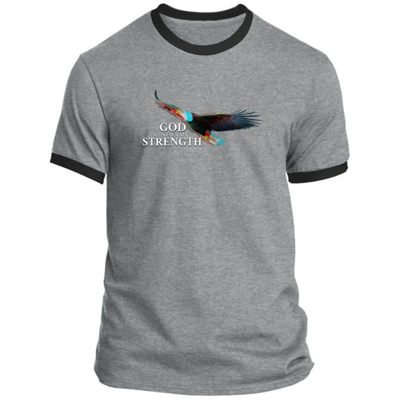 God Renews My Strength Men’s Ringer Tee