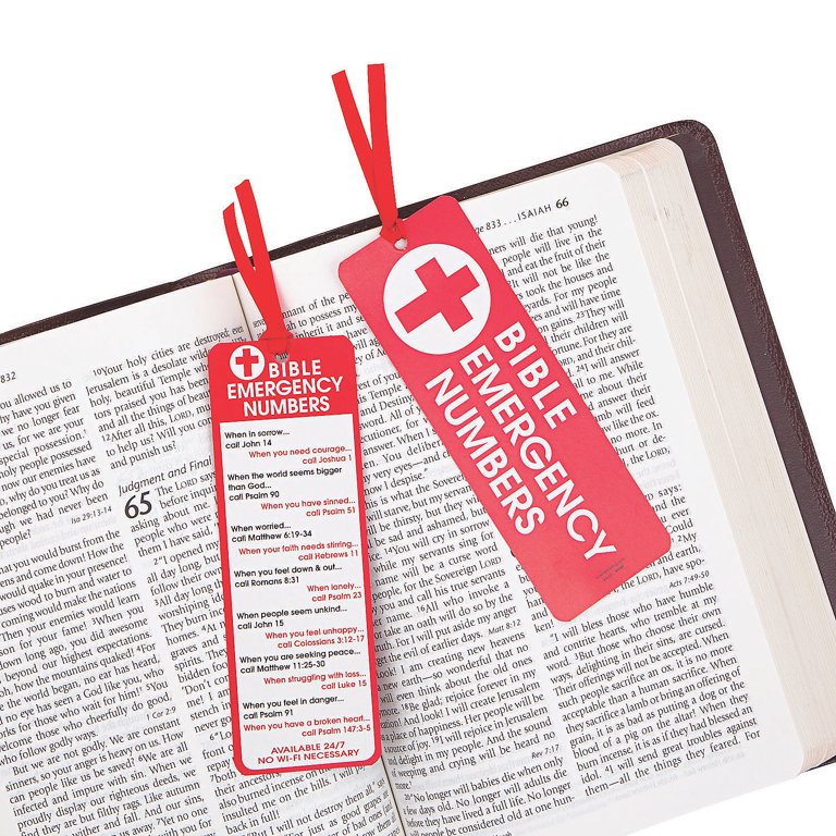 Books of The Bible Bookmarks - Stationery - 24 Pieces