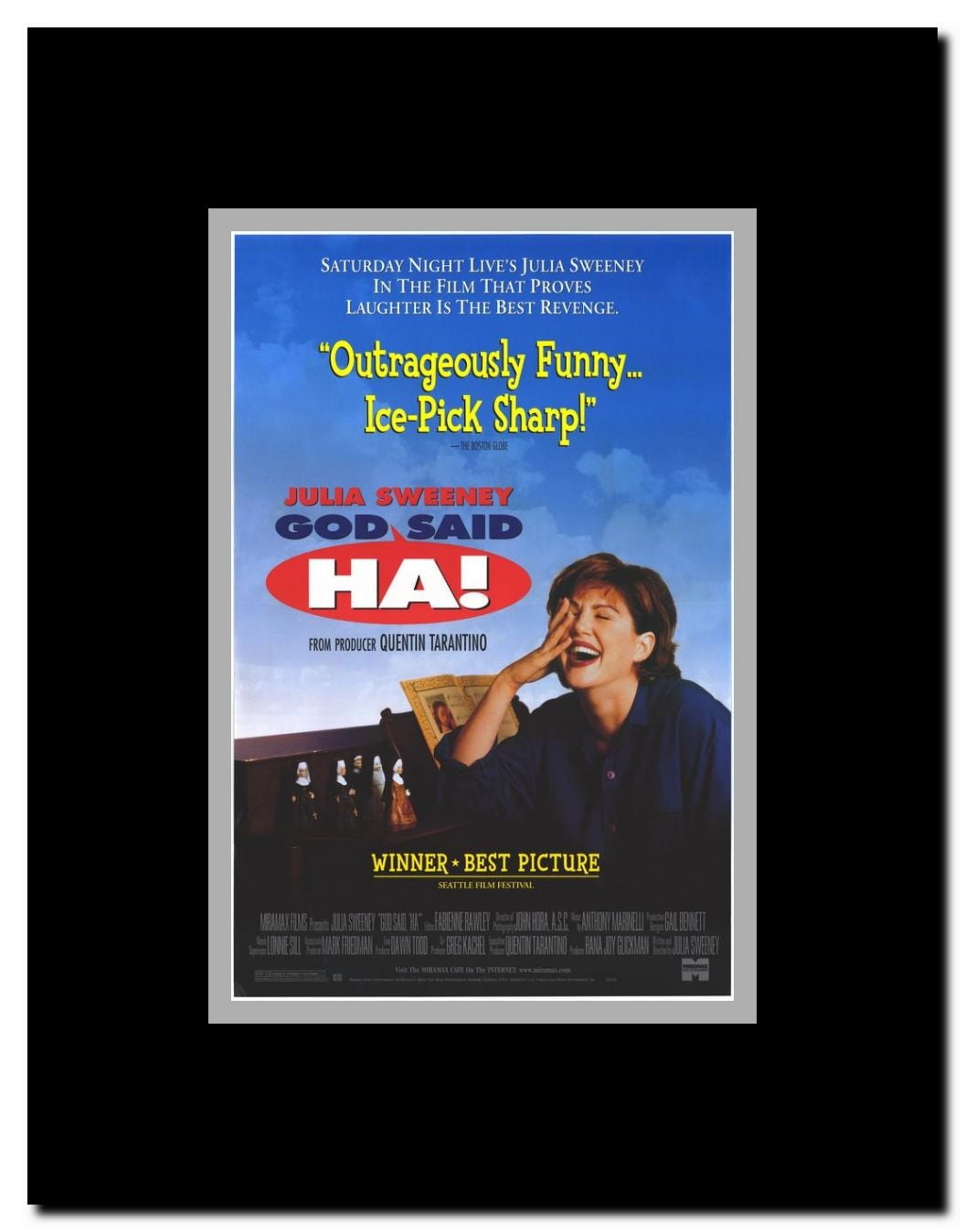 God Said 'Ha!' Framed Movie Poster