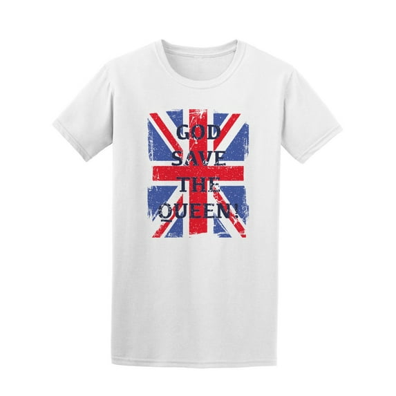 God Save The Queen T-Shirt Men -Image by Shutterstock, Male 4X-Large