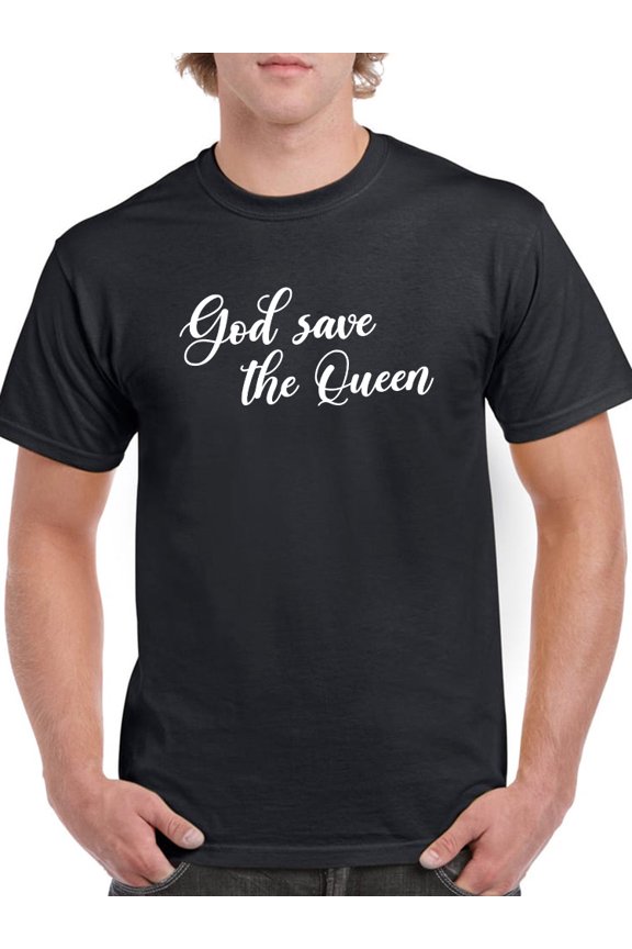 God Save The Queen T-Shirt Men -Smartprints Designs, Male Large