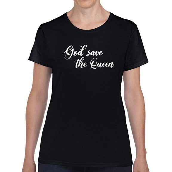 God Save The Queen T-Shirt Women -Smartprints Designs, Female Large
