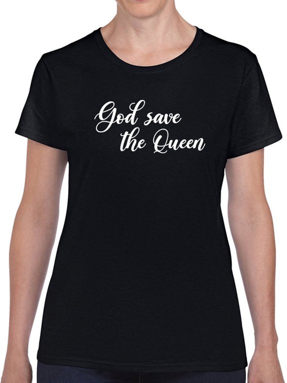 God Save The Queen T-Shirt Women -Smartprints Designs, Female Medium