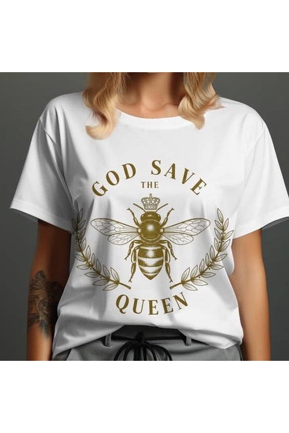 God Save the Queen Bee TShirt Royal Honeybee A1pparel