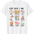 thumbnail image 1 of God Says I Am OT Occupational Therapy Christian Bible Verse T-Shirt Shirts, 1 of 3