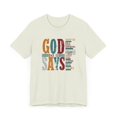 thumbnail image 1 of God Says Unisex T-Shirt, 1 of 4
