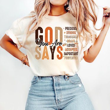God Says You Are Fall T-Shirt, Christian Fall Shirt, Religious Jesus Tee, Pumpkin Bible Verse Graphic Shirt, Fall Vibes