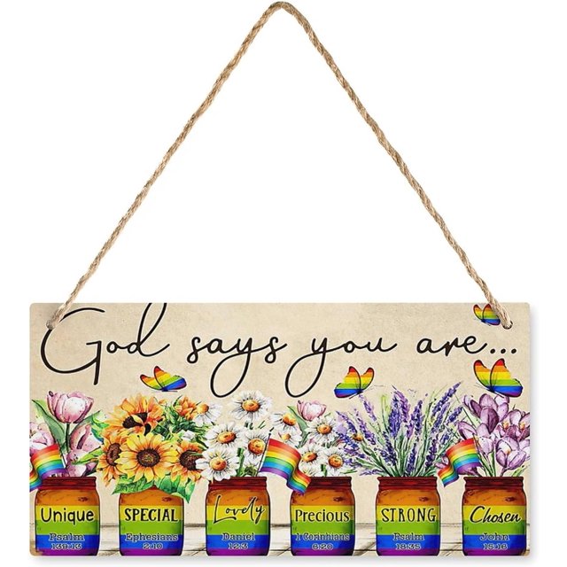 God Says You Are Horizontal Poster,Pride Flags Lgbt Wall Art,Rainbow
