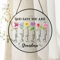 thumbnail image 1 of God Says You Are Bible Verse Stained Glass Suncatcher, Custom Inspiration Bible Window Hanger, Christian Gift, Grandma Gift,Mothers Day Gift 1868420560, 1 of 3