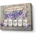 thumbnail image 1 of God Says You Are Canvas Wall Art Inspirational Lavender Butterflies Wall Decor Marson Jars Bible Verses Picture Framed Modern Artwork for Bedroom Bathroom Office Home Decor 12x16 In, 1 of 6