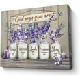 thumbnail image 1 of God Says You Are Canvas Wall Art Inspirational Lavender Butterflies Wall Decor Marson Jars Bible Verses Picture Framed Modern Artwork for Bedroom Bathroom Office Home Decor 16x20 In, 1 of 7