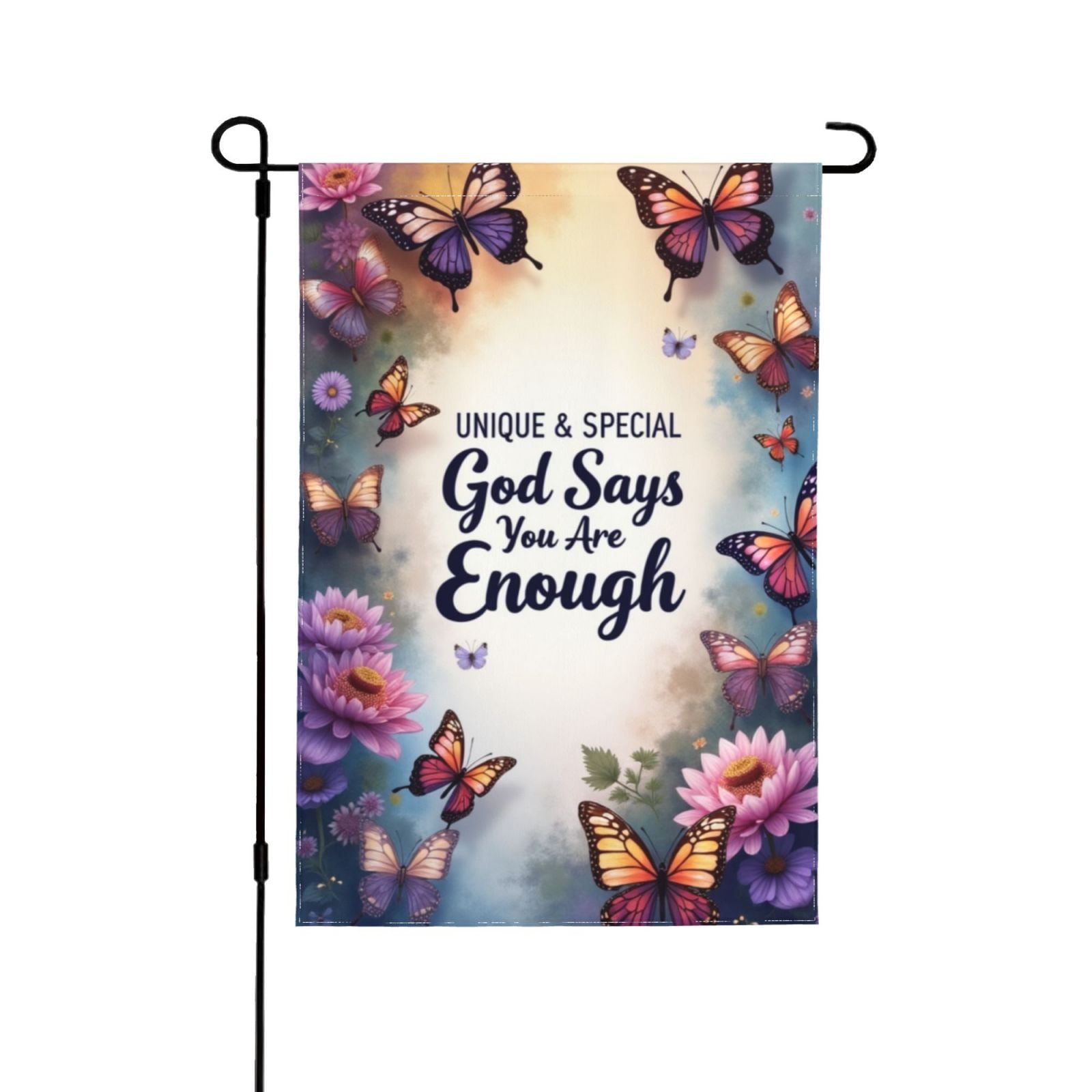Morigins Winter-Gartenflagge „Peace On Earth“ – 32x46 Cm, Doppelseitig & Wetterfest