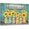 thumbnail image 1 of God Says You Are Religious Sunflower Quotes Framed Canvas Wall Art Decor 11×14 Inch,Christian Bible Verse Inspirational Print Painting Artwork Home Wall Decor For Living Room Bedroom Farmhouse, 1 of 6