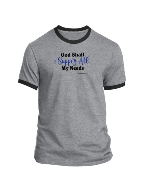 God Shall Supply Men’s Ringer Tee