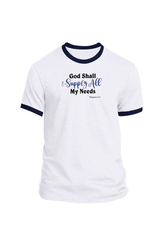 God Shall Supply Men’s Ringer Tee