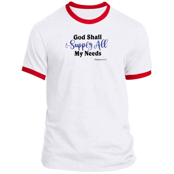 God Shall Supply Men’s Ringer Tee