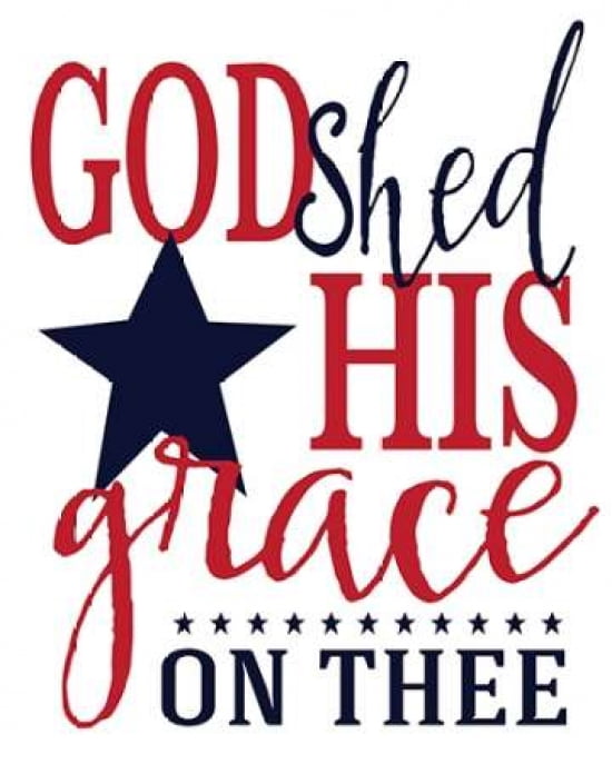 God Shed His Grace Canvas Art - Alli Rogosich (24 x 30)