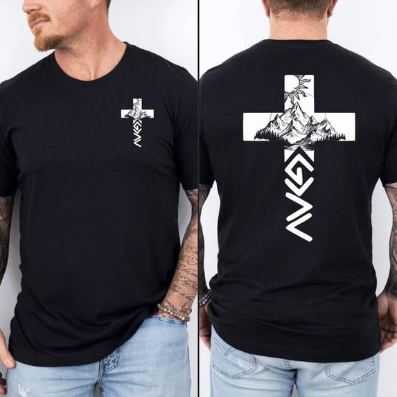 God Shirt - God Is Greater Than The Highs and Lows T-shirt - Christian Apparel For Men - Faith Tee