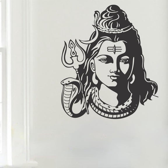 God Shiva India Hindu Religion Vinyl Sticker Home Decor Indian Hinduism Home Decor Wall Decal wallpaper murals 57x70cm