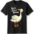 thumbnail image 1 of God Silliest Goose Black T-Shirt Fun Goose Graphic Tee with Yellow, 1 of 5
