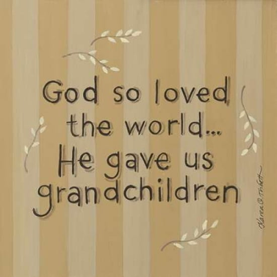 God So Loved Canvas Art - Karen Tribbet (24 x 24)