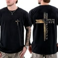 thumbnail image 1 of God So Loved the World 2 Sides T-Shirt, Christian Cross Graphic Tee with John 3:16 Bible Verse, Faith-Based Religious Shirt for Men and Women, 1 of 7