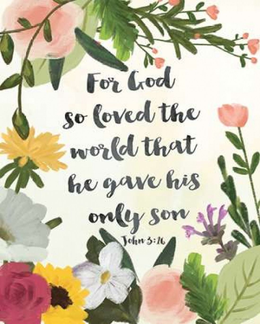 God So Loved the World Canvas Art - Jo Moulton (24 x 30)