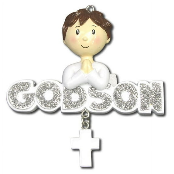 God Son W Cross Personalized Christmas Ornament DO-IT-YOURSELF