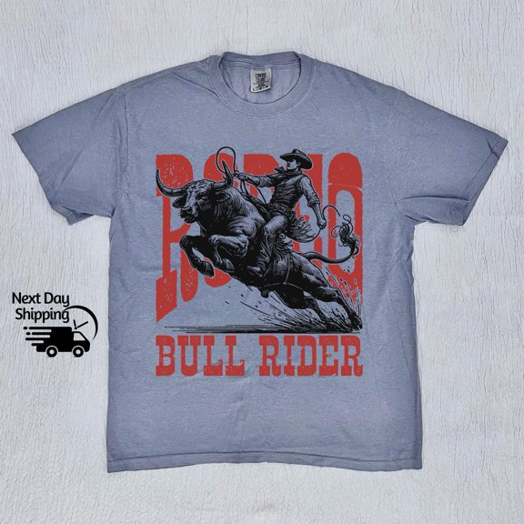 God Tee Retro Rodeo Bull Rider Western 90s Shirt, Vintage Cowboy T-shirt, Vintage Washed Shirt, Retro Distressed Oversizes Shirt, Cute Unisex Gift, Moss 4XL