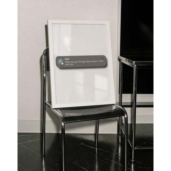 God Text Message Wall Art, Unframed Paper Poster 8x10in