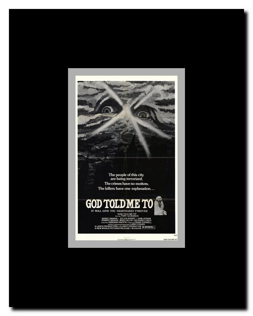 God Told Me To Framed Movie Poster