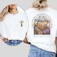 thumbnail image 1 of God Turns Broken Pieces Into Masterpieces Christian Print Tshirts Christian Motivational Graphic Tees Short Sleeve Casual Cotton Shirts White,S, 1 of 8