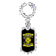 thumbnail image 1 of God Will Meet You Yellow Stainless Steel or 18k Gold Premium Swivel Dog Tag Keychain, 1 of 16
