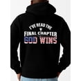 thumbnail image 1 of God Wins Hoodie hoodies & sweatshirt Christianity men's long sleeve black autumn and winter season winter pamuk christianity Vintage Unisex Shirt Printed tshirts Funny Unisex Shirt Crewneck tshirts, 1 of 7