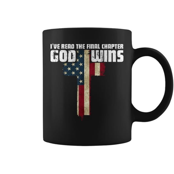 God Wins I Ve Read The Final Chapter Christian Faith Lover Coffee Mugs