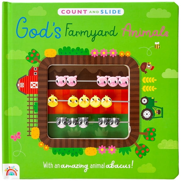 God's Farmyard Animals: A Count and Slide Book, (Board Book)