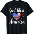 thumbnail image 1 of God bless america for patriotic Independence day 4th of July T-Shirt-2024, 1 of 3
