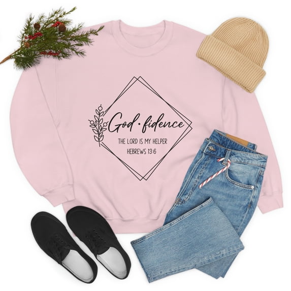 God-fidence Women Christian Sweatshirt Godfidence Sweatshirt