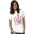 thumbnail image 1 of God is Bigger Than Cancer BCA Ribbon Women's Graphic T Shirt Tees Brisco Brands S, 1 of 5