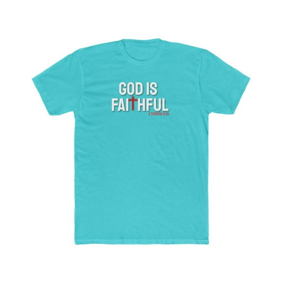 God is Faithful Men's Cotton Crew Tee