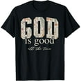 thumbnail image 1 of God is Good All The Time Religious Christian Jesus Flower T-Shirt tee, 1 of 4