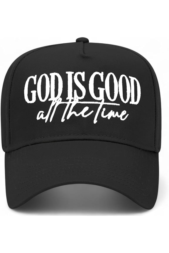 God is Good All The Time Script Hat (Black)