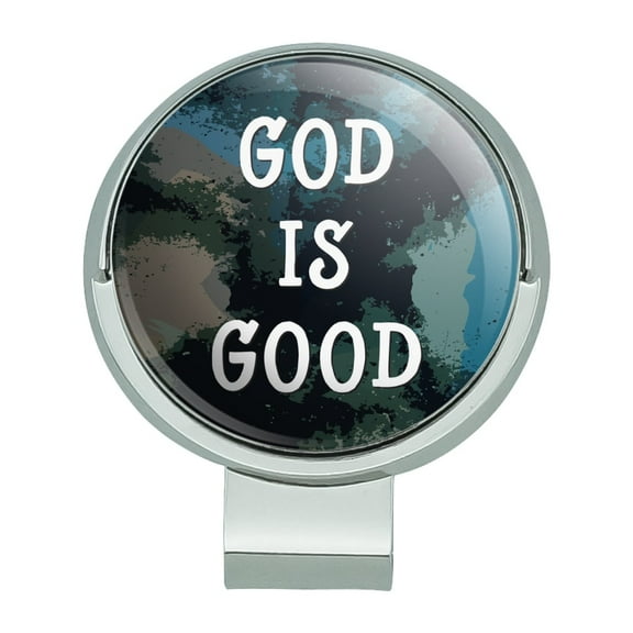 God is Good Christian Inspirational Religious Golf Hat Clip With Magnetic Ball Marker