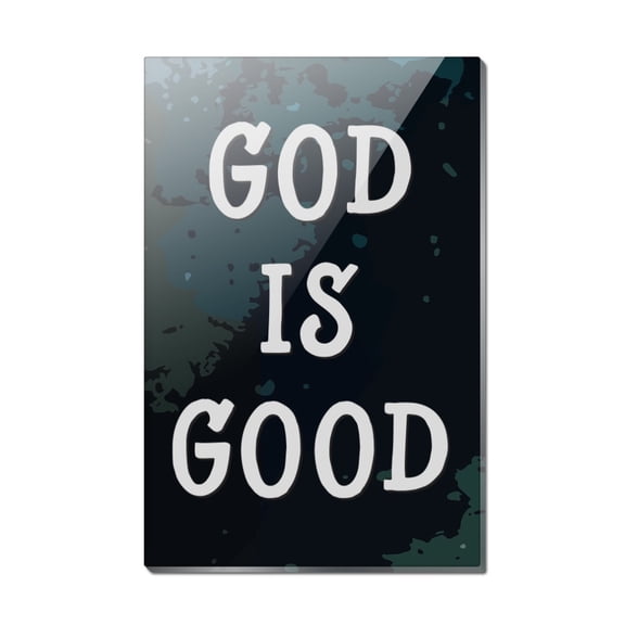 God is Good Christian Inspirational Religious Rectangle Acrylic Fridge Refrigerator Magnet