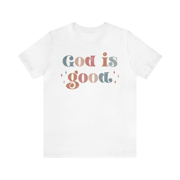God is Good Shirt, Bible Verse Church Gift, Retro Vibes Christian Tee