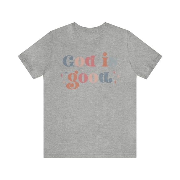 God is Good Shirt, Bible Verse Church Gift, Retro Vibes Christian Tee