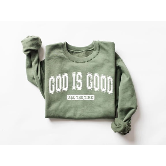 God is Good Sweatshirt: Unisex Christian Crewneck All Size S-5Xl